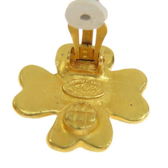 CHANEL Gold Logo Earrings - Picture 4 of 9